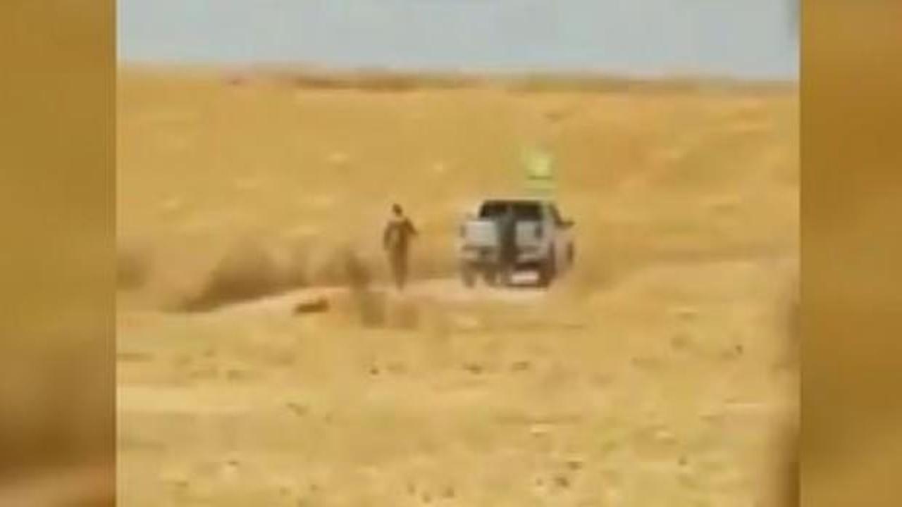 PKK'lı teröristler sivillere ait arazileri ateşe verirken görüntülendi