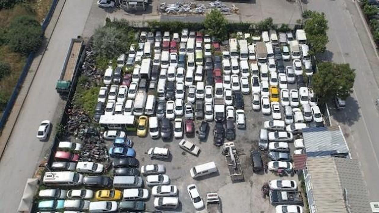 25 bin araç çürümeye terk edildi