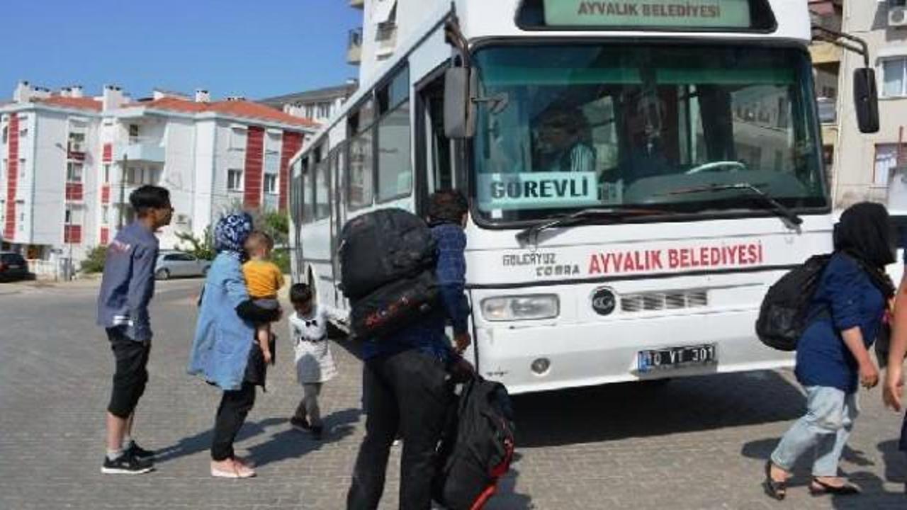 Ayvalık'ta 58 kaçak göçmen yakalandı