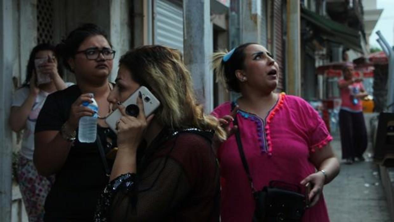 Beyoğlu'nda korku dolu anlar