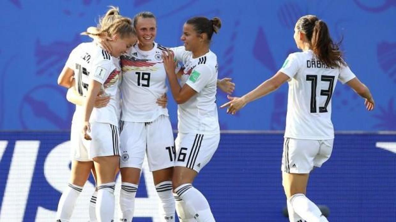 Kadınlar Dünya Kupası'nda ilk çeyrek finalist Almanya
