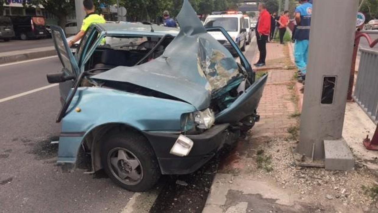 Kayseri'de aşırı hız kaza getirdi: 1 yaralı