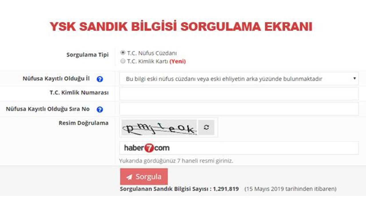 YSK seçmen sorgulama ekranı! İBB Başkanlığı seçimleri sandık bilgisi...