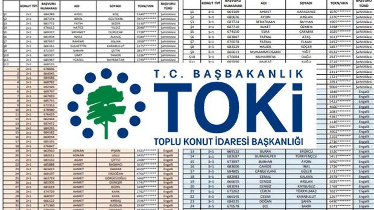 2019 TOKİ kura sonuçları isim listesi açıklandı! (Başakşehir Kayabaşı Projesi)