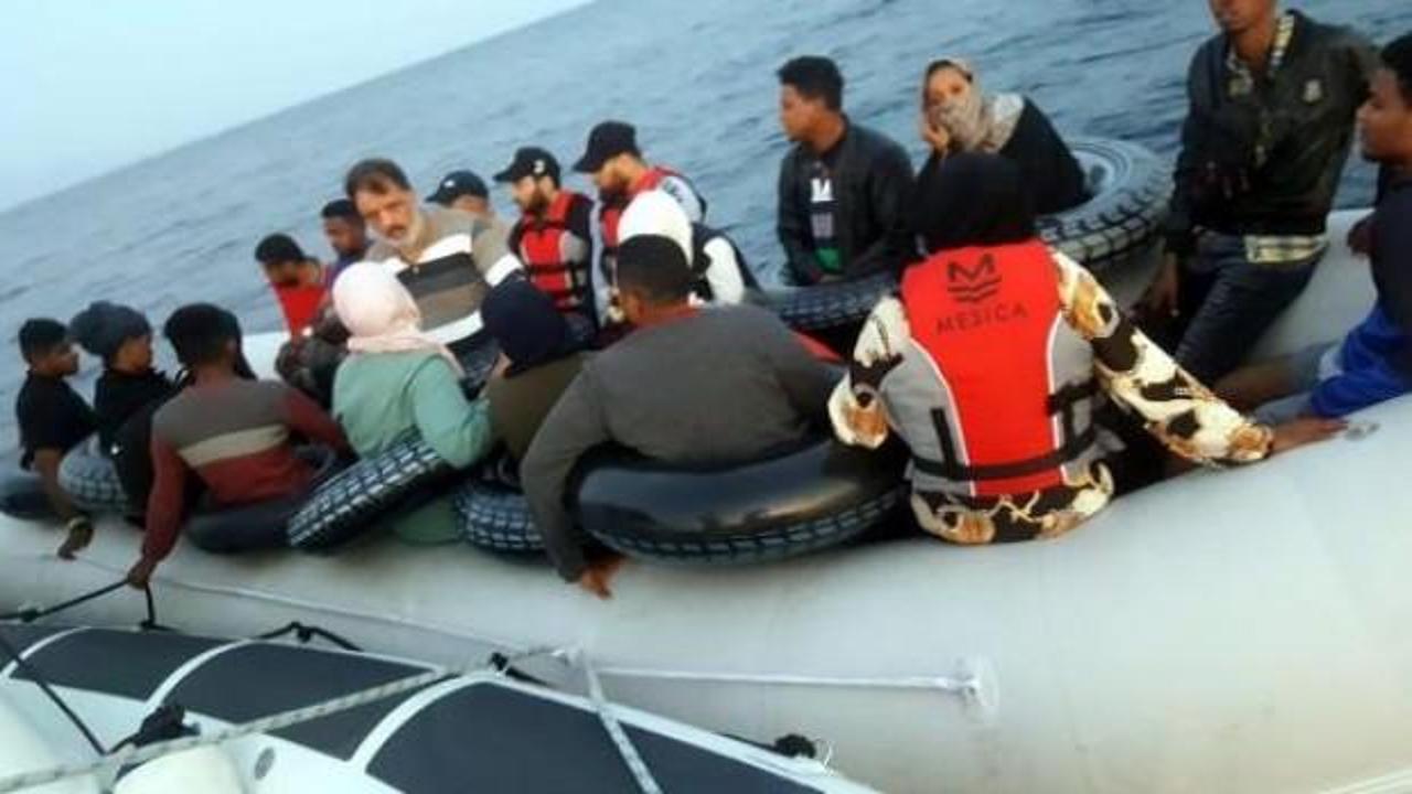 Lastik botlarda 51 kaçak göçmen yakalandı