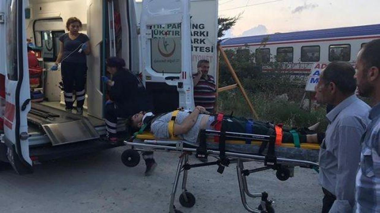 Makinist çarptığı yayayı trenle ambulansa götürdü