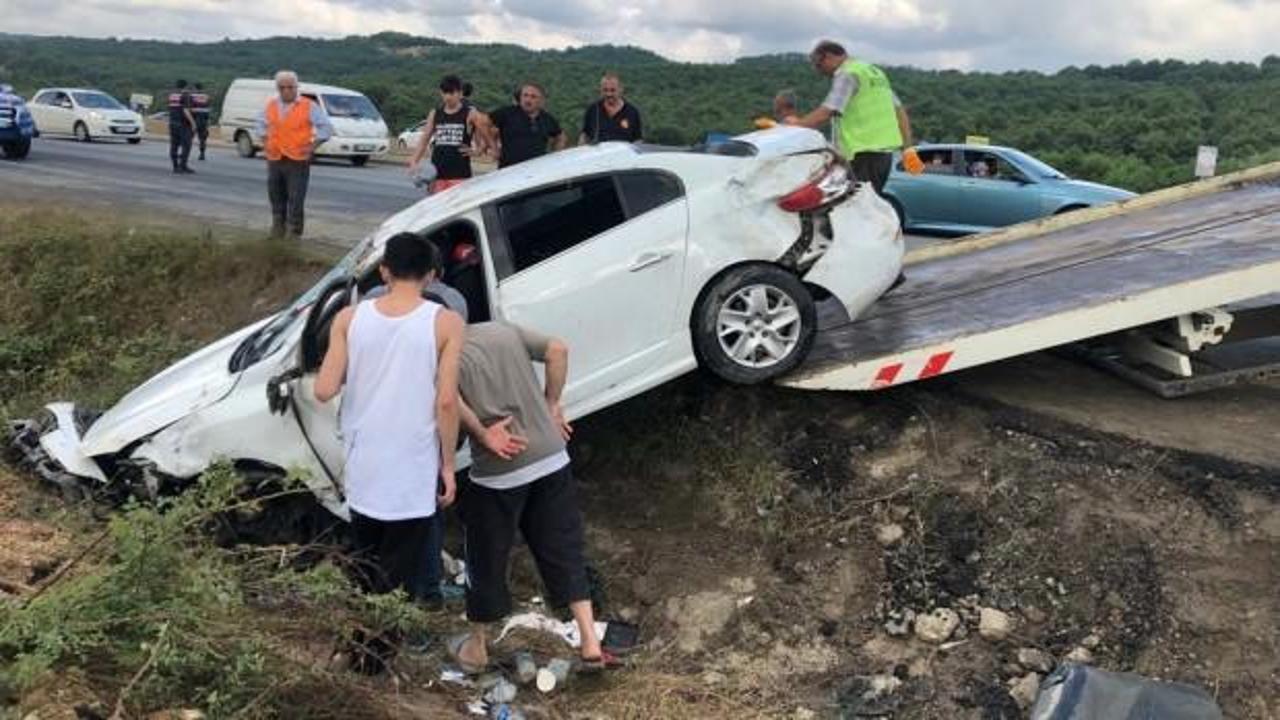 Şile'de feci kaza: 8 yaralı