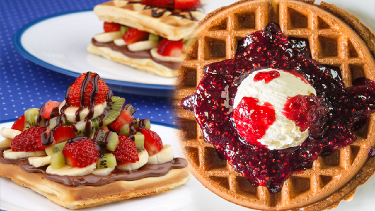 Waffle ka&ccedil; kalori, kilo aldırır mı? Tost makinesinde kolay waffle nasıl yapılır?