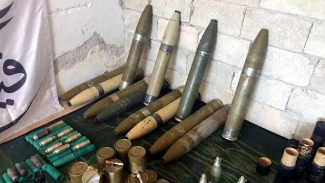 Afrin'de PKK'nın füzeleri ele geçirildi