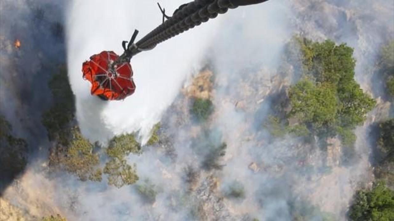 Mersin'de orman yangını: Havadan ve karadan müdahale ediliyor