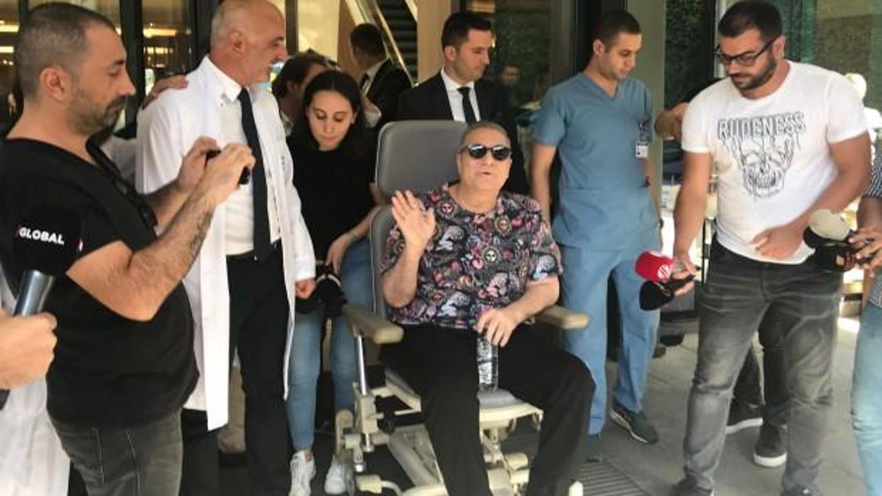 &Uuml;nl&uuml; şovmen Mehmet Ali Erbil taburcu oldu! İlk s&ouml;zleri...