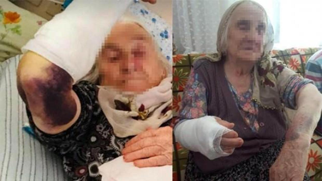 Gelin dehşeti: 92 yaşındaki kayınvalidesini sopayla dövdü