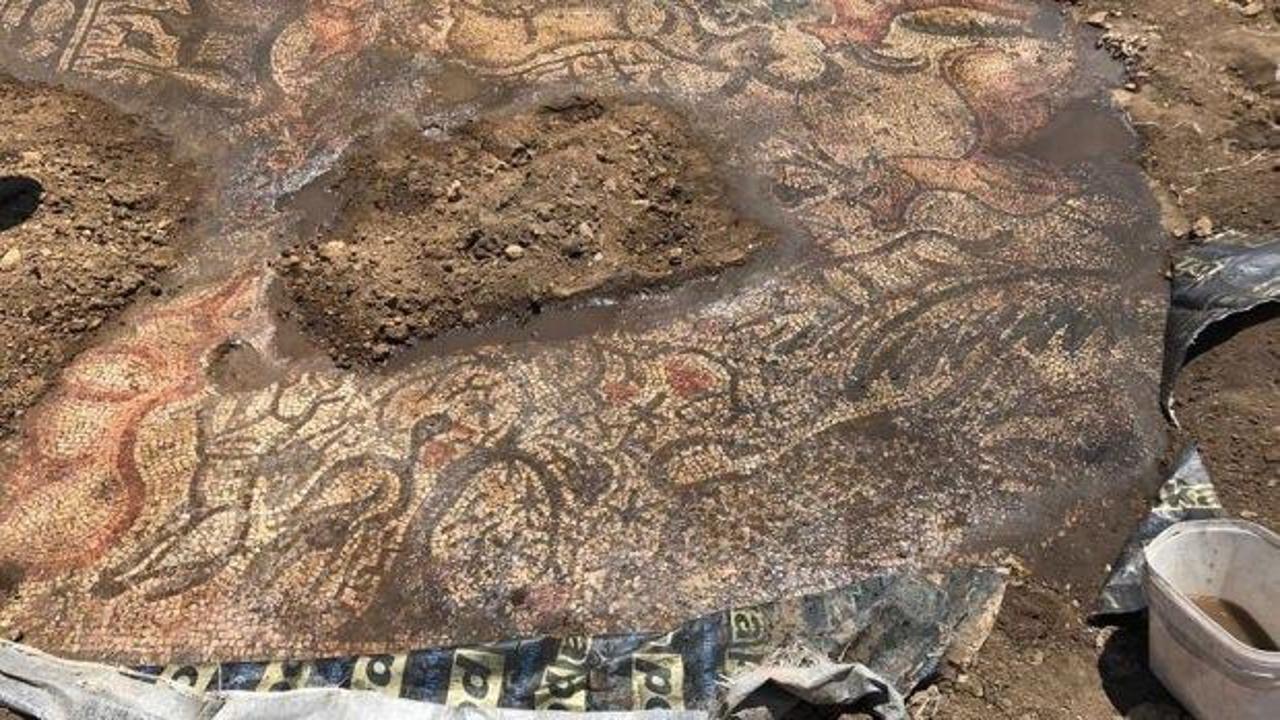 Adıyaman'da milattan sonra 6'ncı yüzyıla ait mozaik bulundu