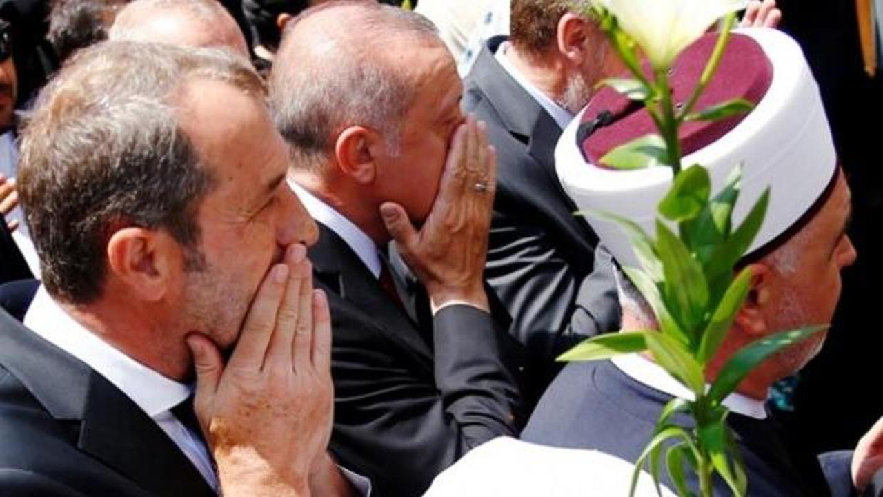 Erdoğan en ön saftaydı... 33 kurban daha uğurlandı