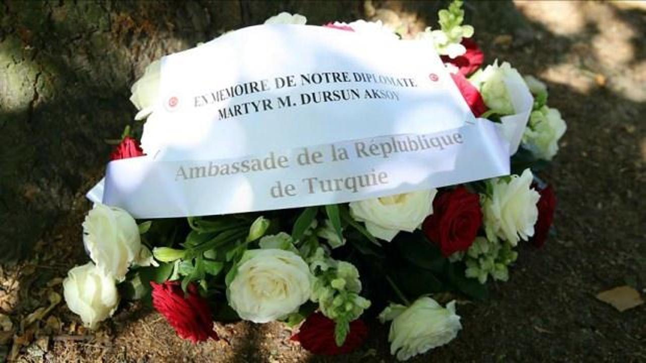 Şehit edilen Türk diplomat Brüksel'de anıldı