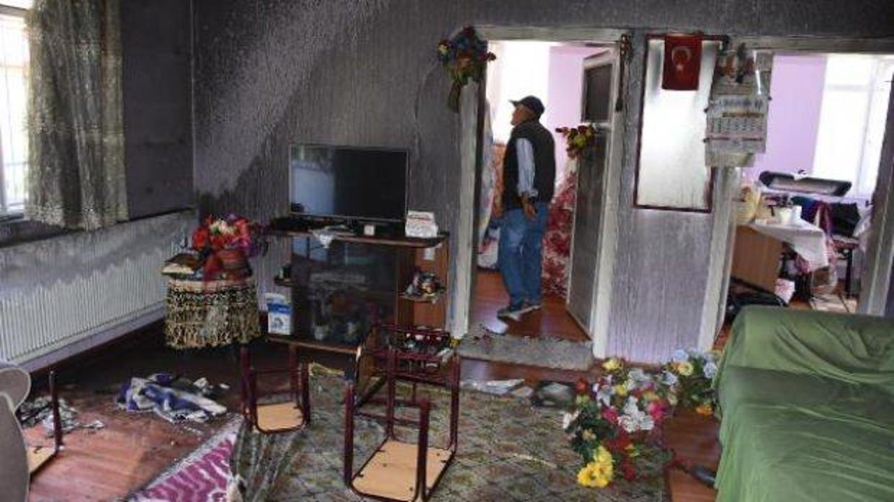 Zihinsel engelli, evde çıkan yangında öldü