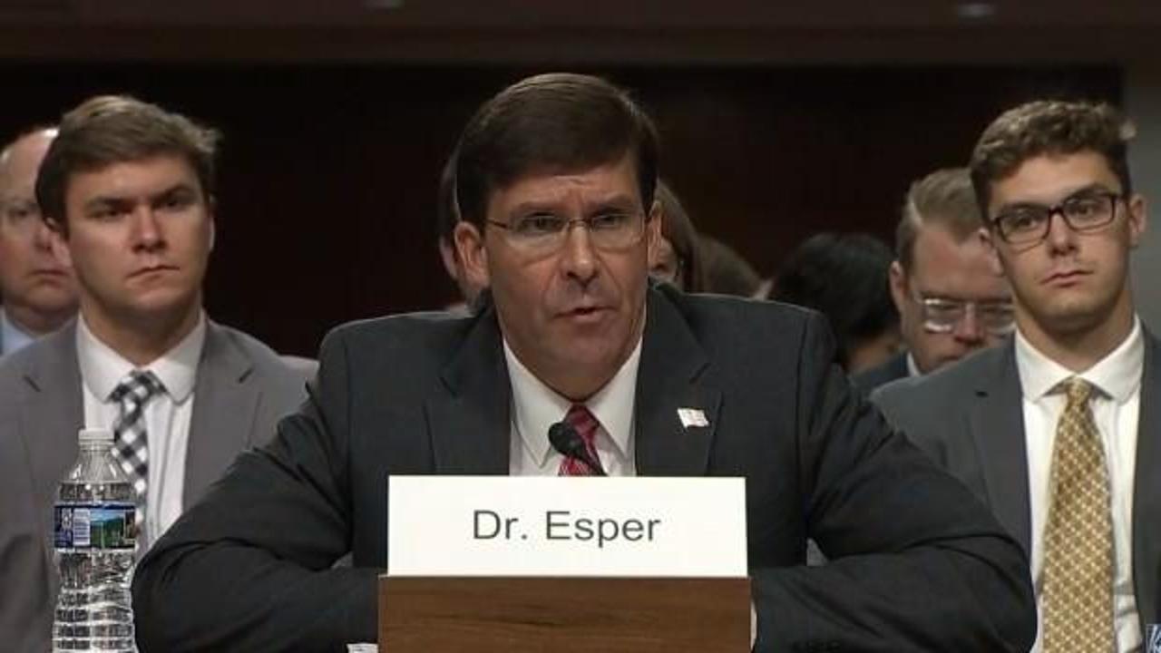 ABD Savunma Bakanı adayı Esper'den Suriye ve ABD askeri açıklaması