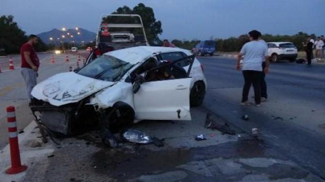 Sürücülerin 'gişe' inadı kazaya neden oldu: 2 yaralı