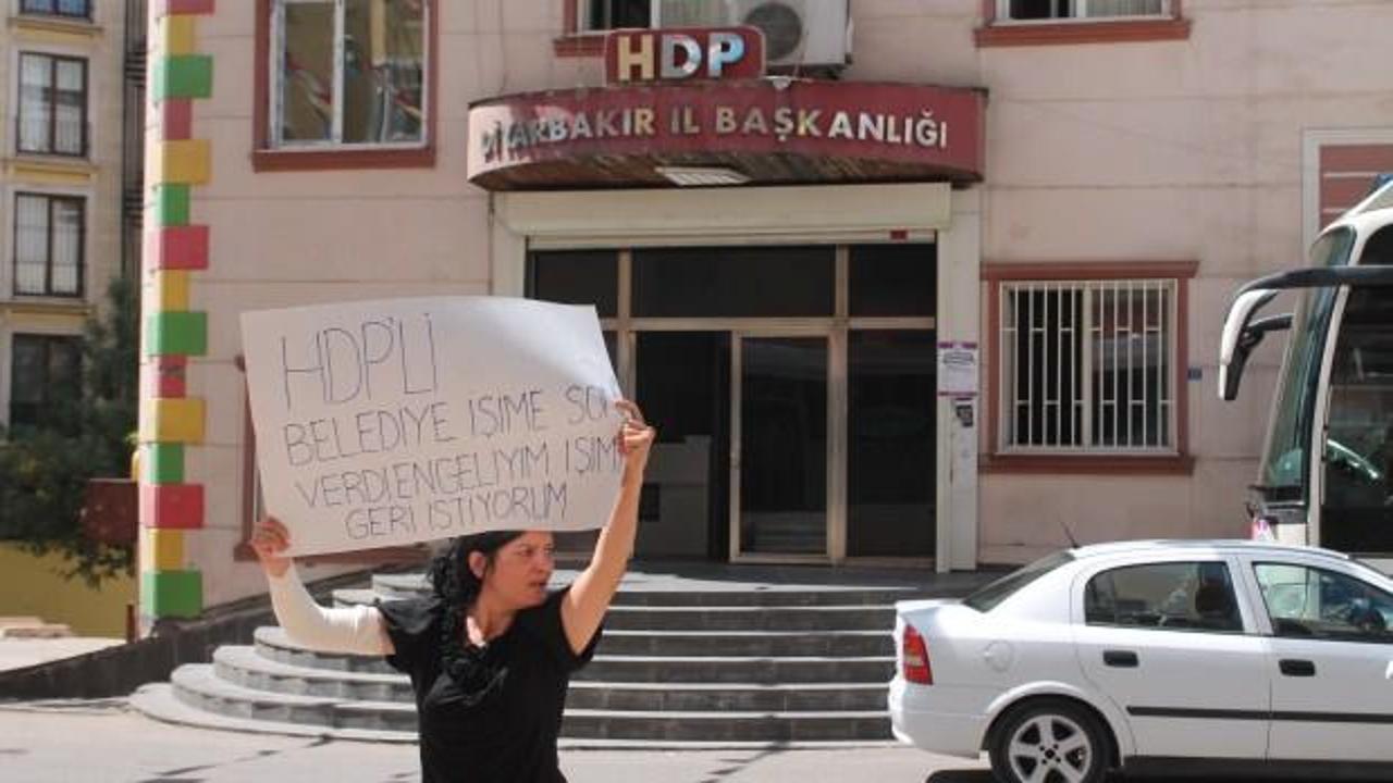 HDP önünde protesto eylemi yaptı