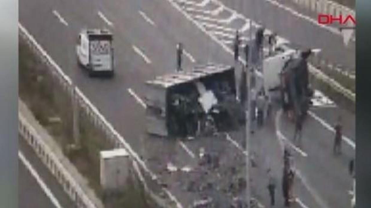 Kuzey Marmara Otoyolu'nda kaza! Ankara istikameti trafiğe kapandı
