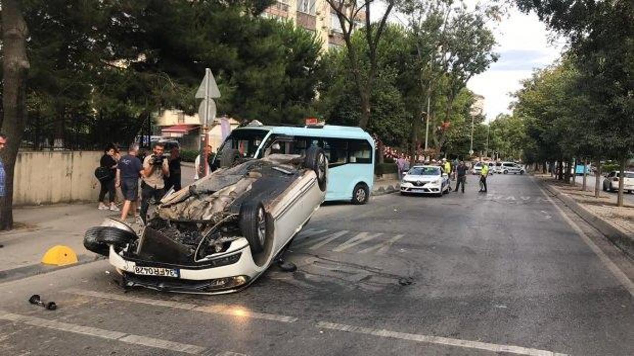 Kadıköy'de inanılmaz kaza: 1 yaralı 