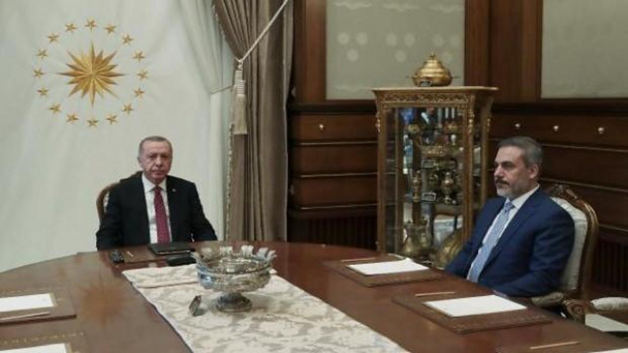 Erdoğan, MİT Başkanı Fidan'ı kabul etti
