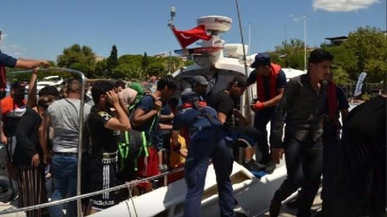 İzmir'de 95 göçmen yakalandı