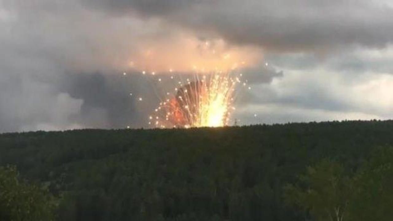 Rusya'da askeri cephanelikte patlama! 4 yaralı