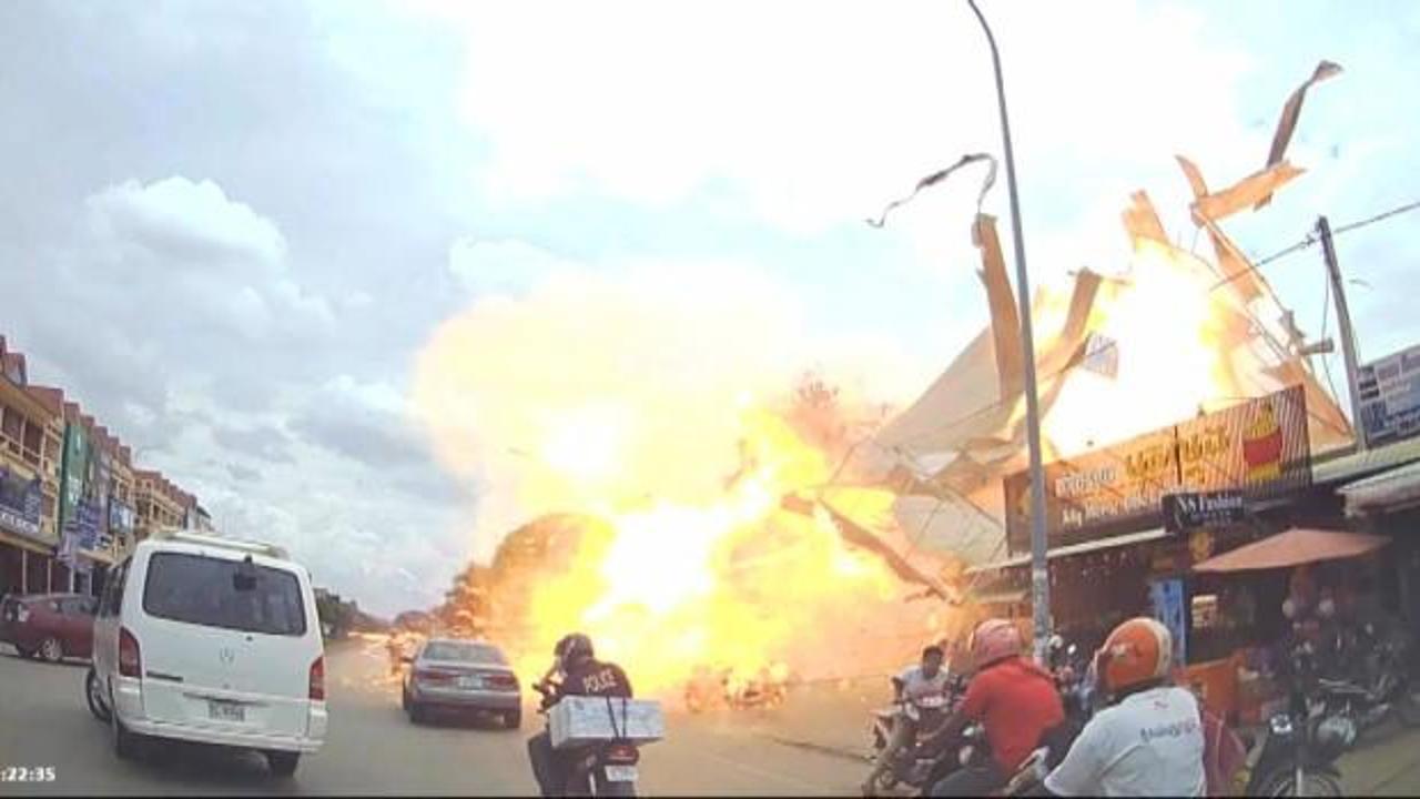 Kamboçya'da LPG tankı patladı: Çok sayıda yaralı var