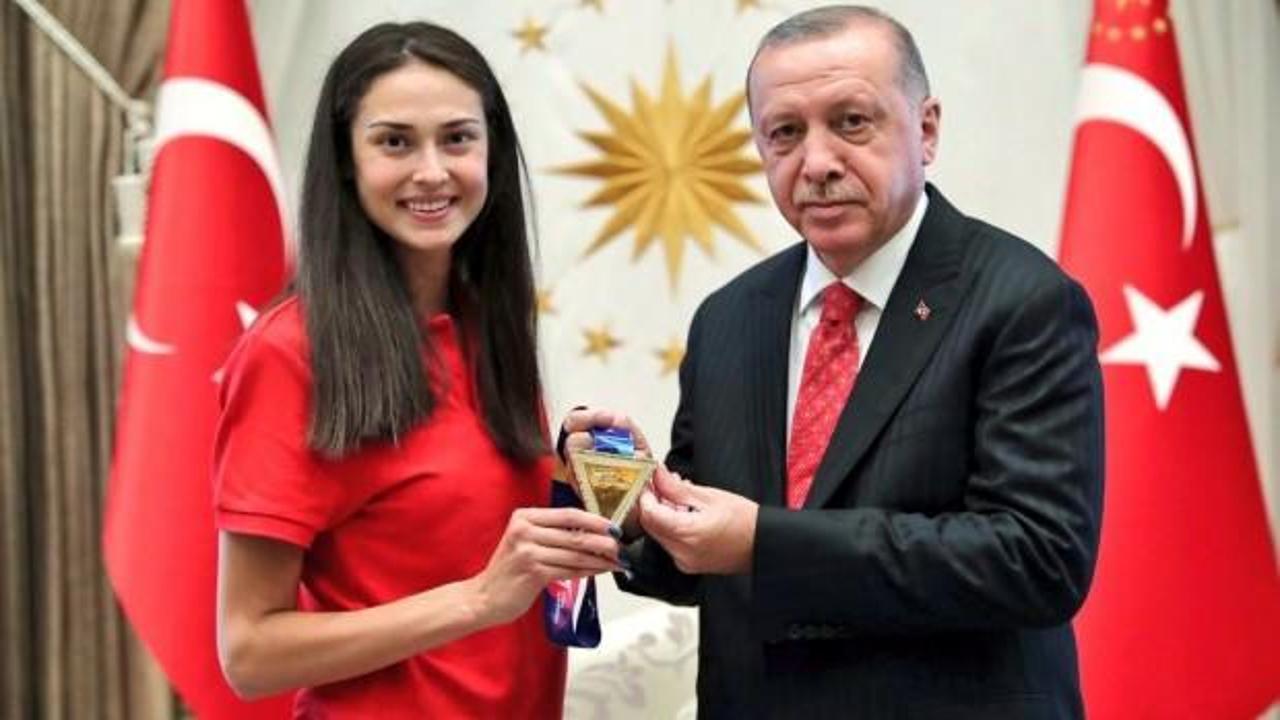 Cumhurbaşkanı Erdoğan, İrem Yaman'ı kabul etti