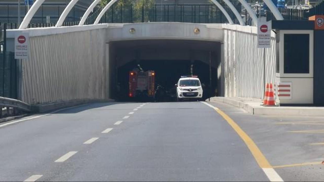 Avrasya Tüneli'nde kaza: Trafiğe kapatıldı