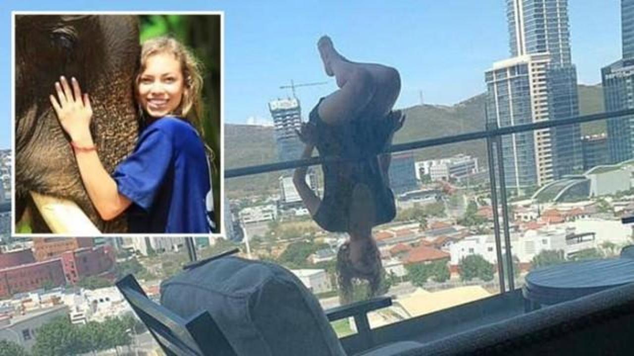 Genç kadının balkon şovu hayatını kararttı