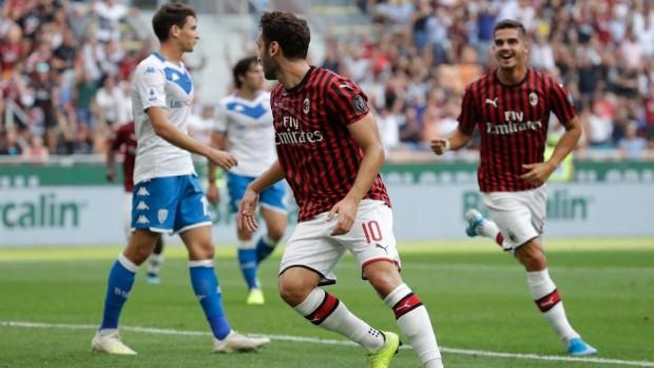 Hakan Çalhanoğlu attı Milan ilk kez kazandı!