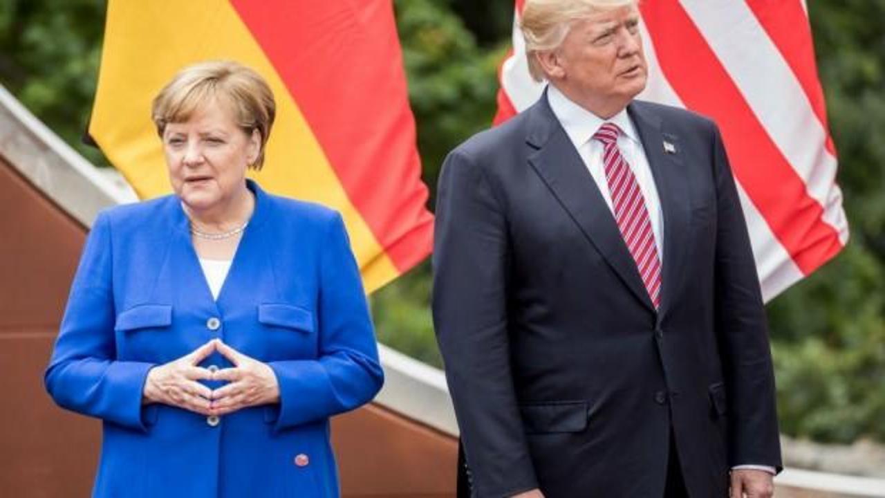 Merkel ve Trump Fransa'da görüştü!