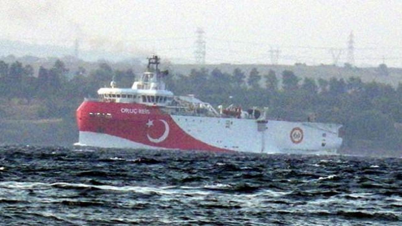 MTA Oruç Reis gemisi Çanakkale Boğazı'na ulaştı