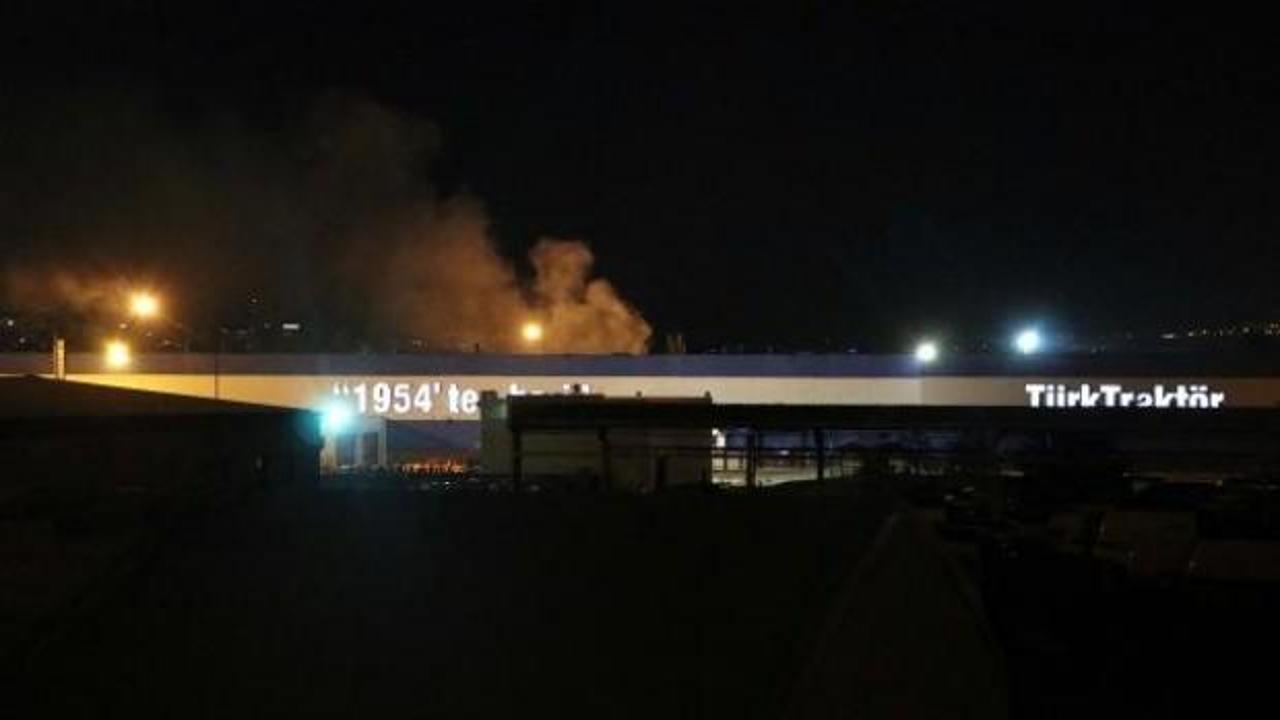 Ankara'da traktör fabrikasında yangın