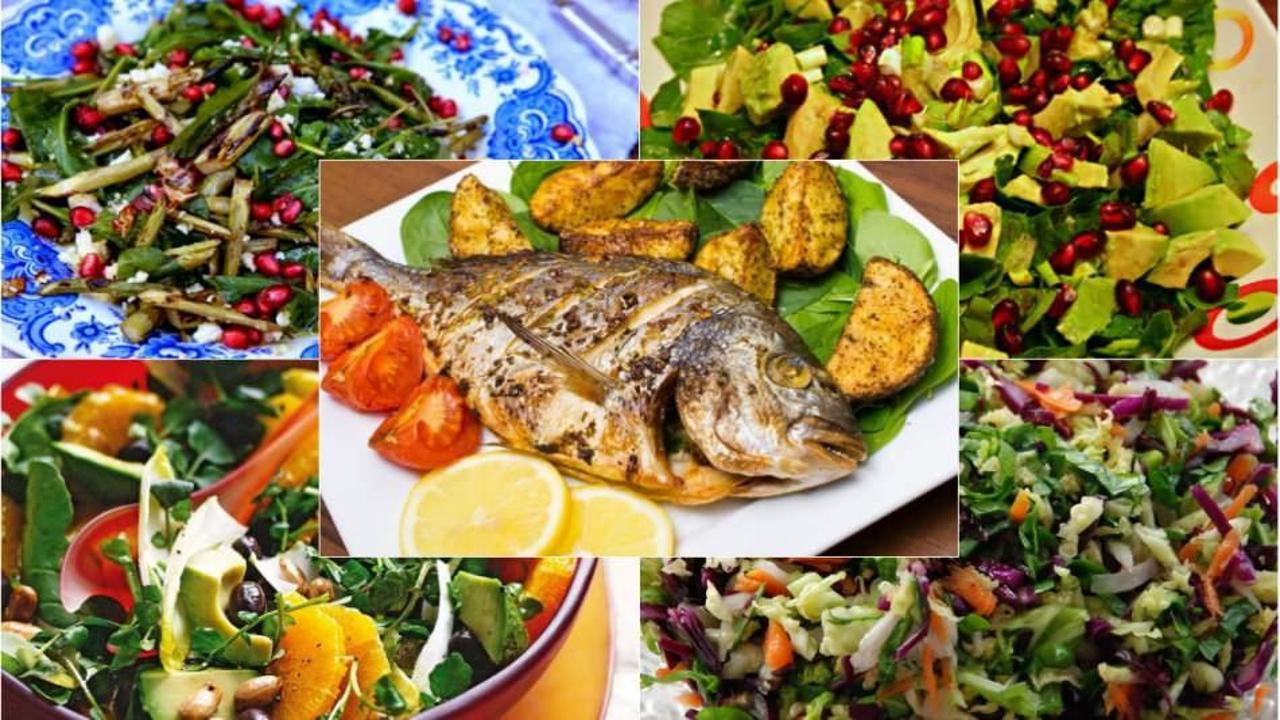 Balığın yanına iyi giden salata tarifleri