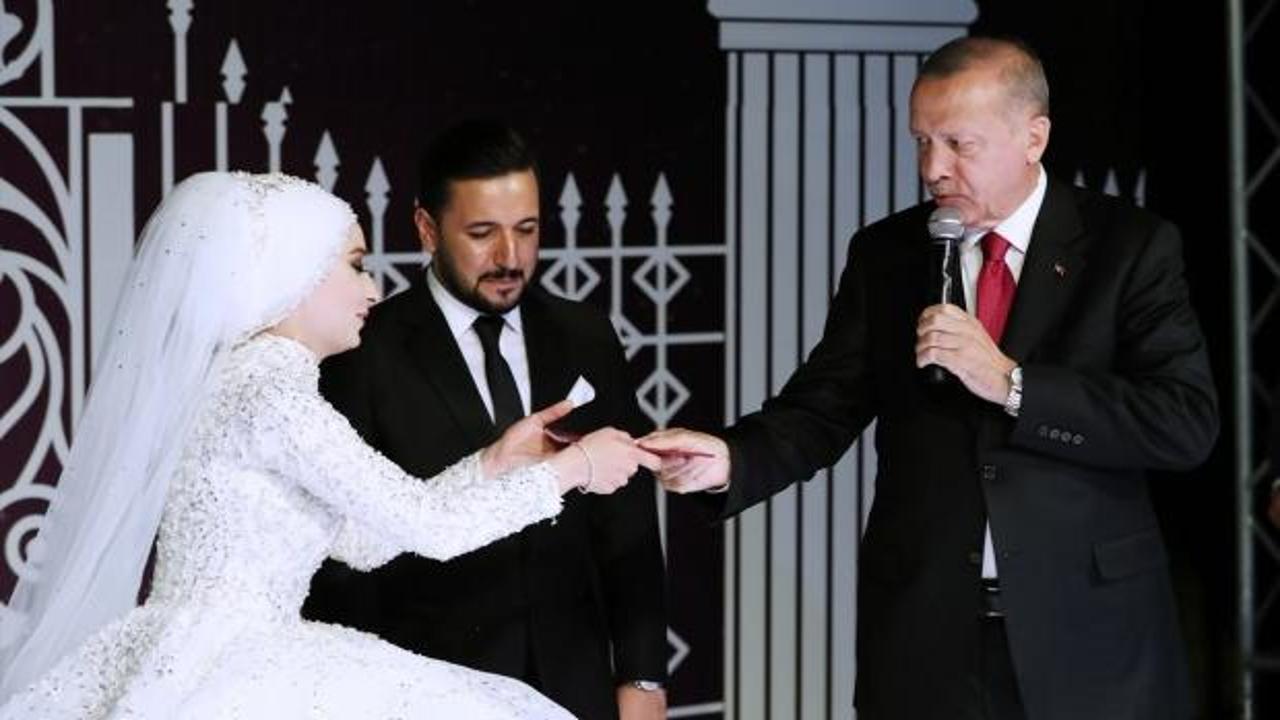 Cumhurbaşkanı Erdoğan Bülent Tüfenkci'nin oğlunun nikah şahidi oldu