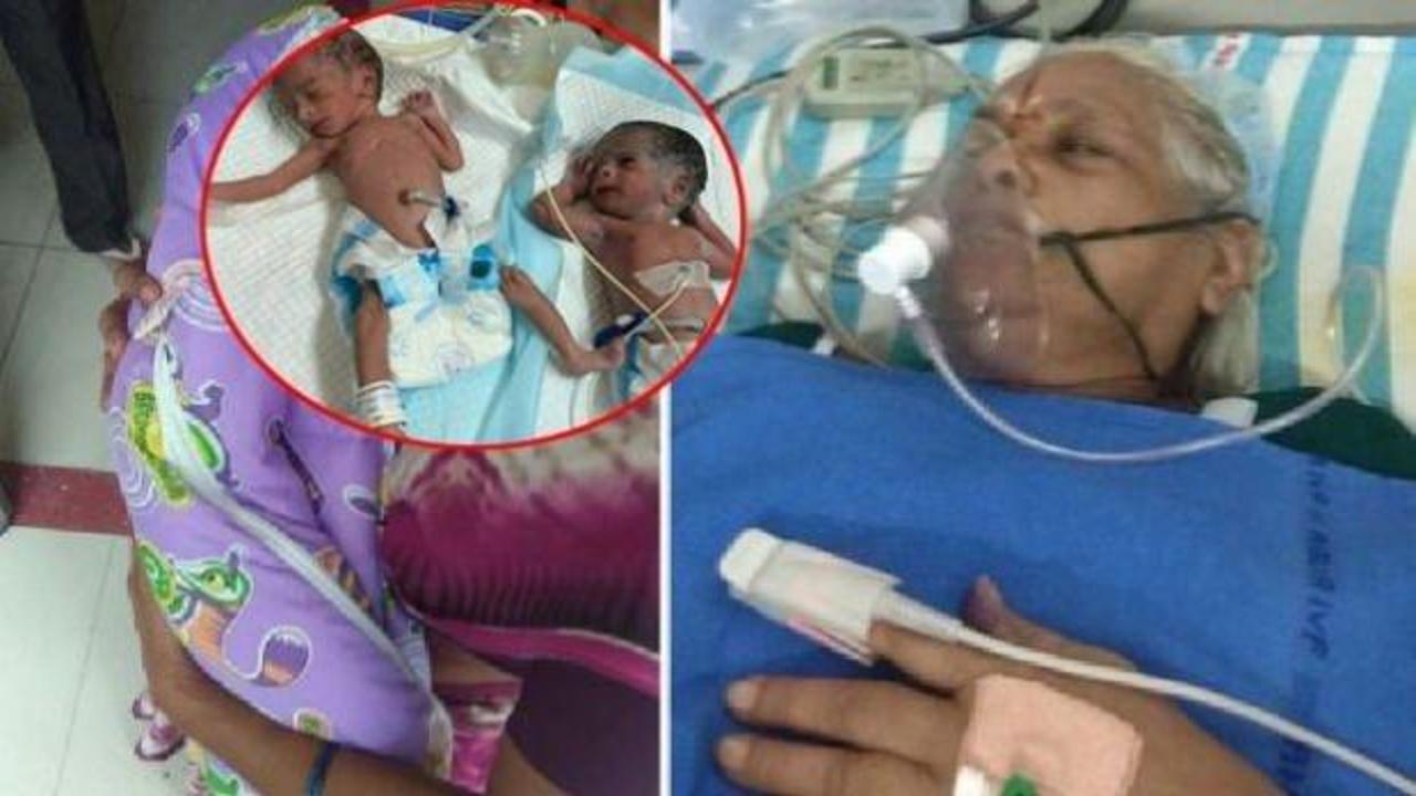 Hindistanlı kadın 73 yaşında ikiz doğurdu!