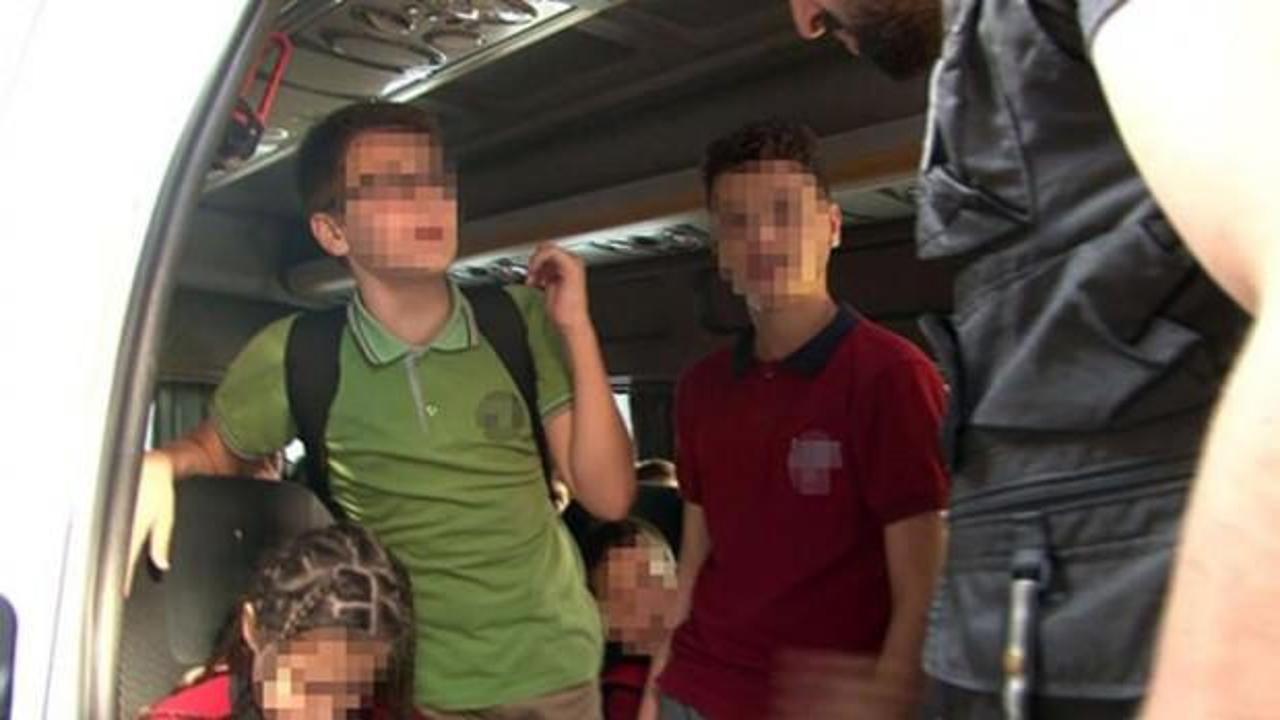 Okul servisinde şaşkına çeviren görüntü