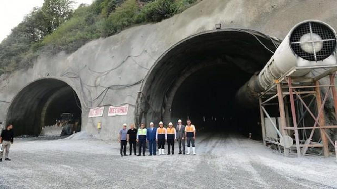 Yeni Zigana Tüneli'nin yüzde 61'i tamamlandı