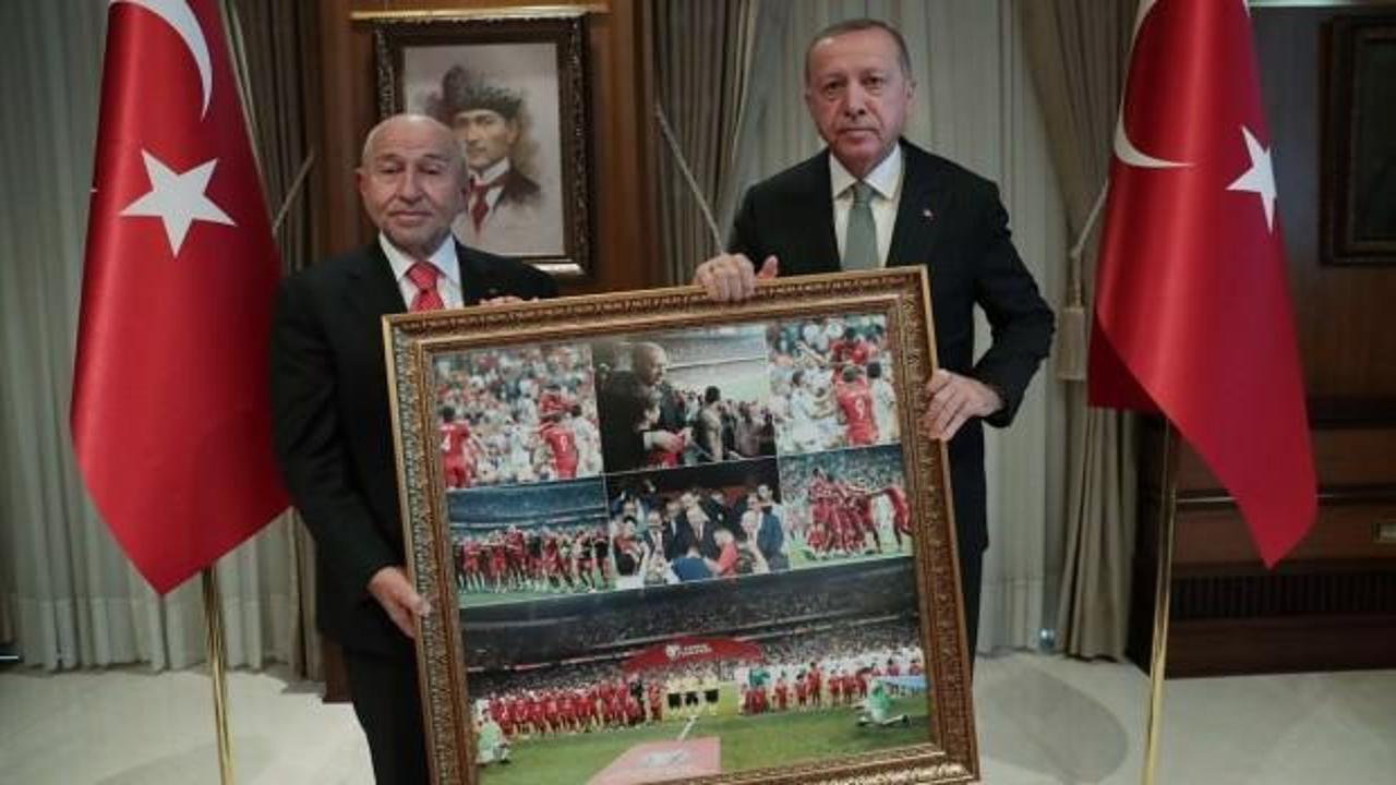 Başkan Erdoğan, TFF Başkanı Nihat Özdemir'i kabul etti