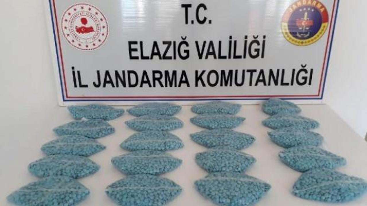 Elazığ'da 20 bin uyuşturucu hap ele geçirildi