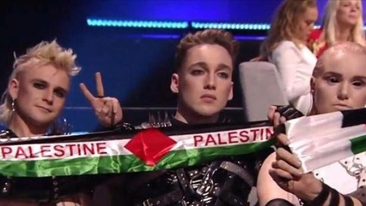 Eurovision'da Filistin bayrağı açmışlardı! Ceza verildi