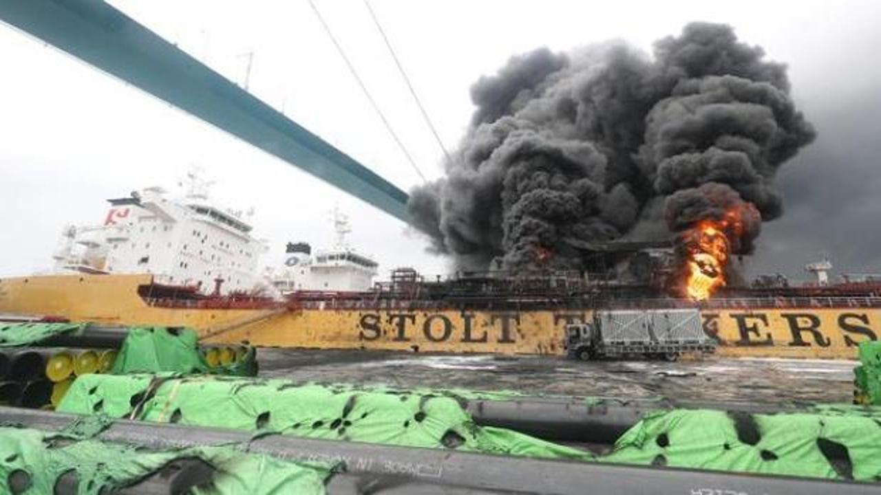 Güney Kore'de kargo gemisinde korkutan patlama!