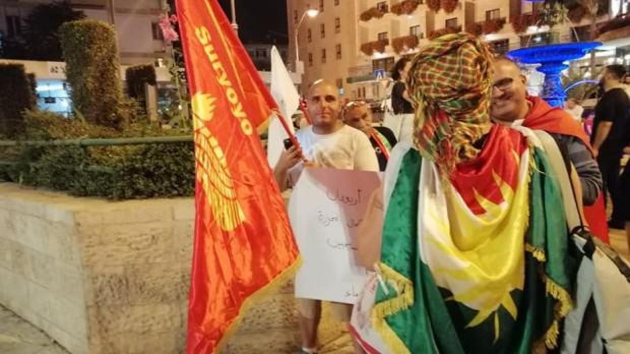 İsrail’de terör örgütü YPG/PKK'ya destek gösterisi