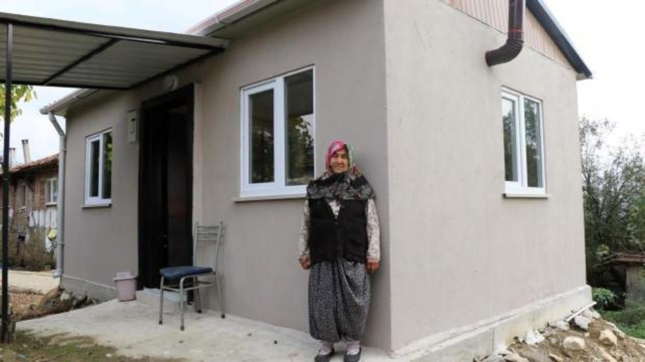 Barınma sorunu yaşayan yaşlı kadına yeni ev