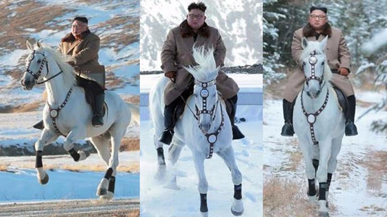 Beyaz atlı Kim Jong-un tedirgin etti: Yeni bir şeyler çeviriyor