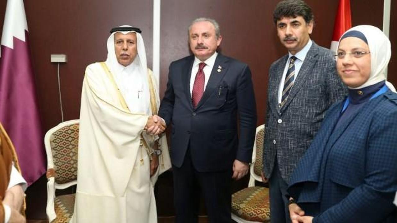 TBMM Başkanı Şentop, Katar heyeti ile görüştü