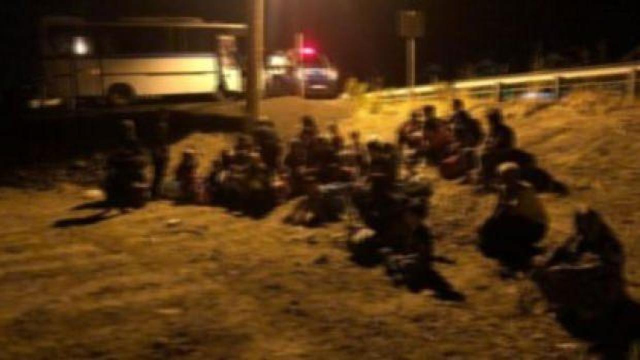 Balıkesir'de 43 kaçak göçmen yakalandı